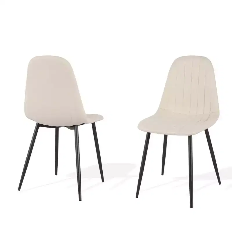 Set of 4 Artie Dining Chairs Beige