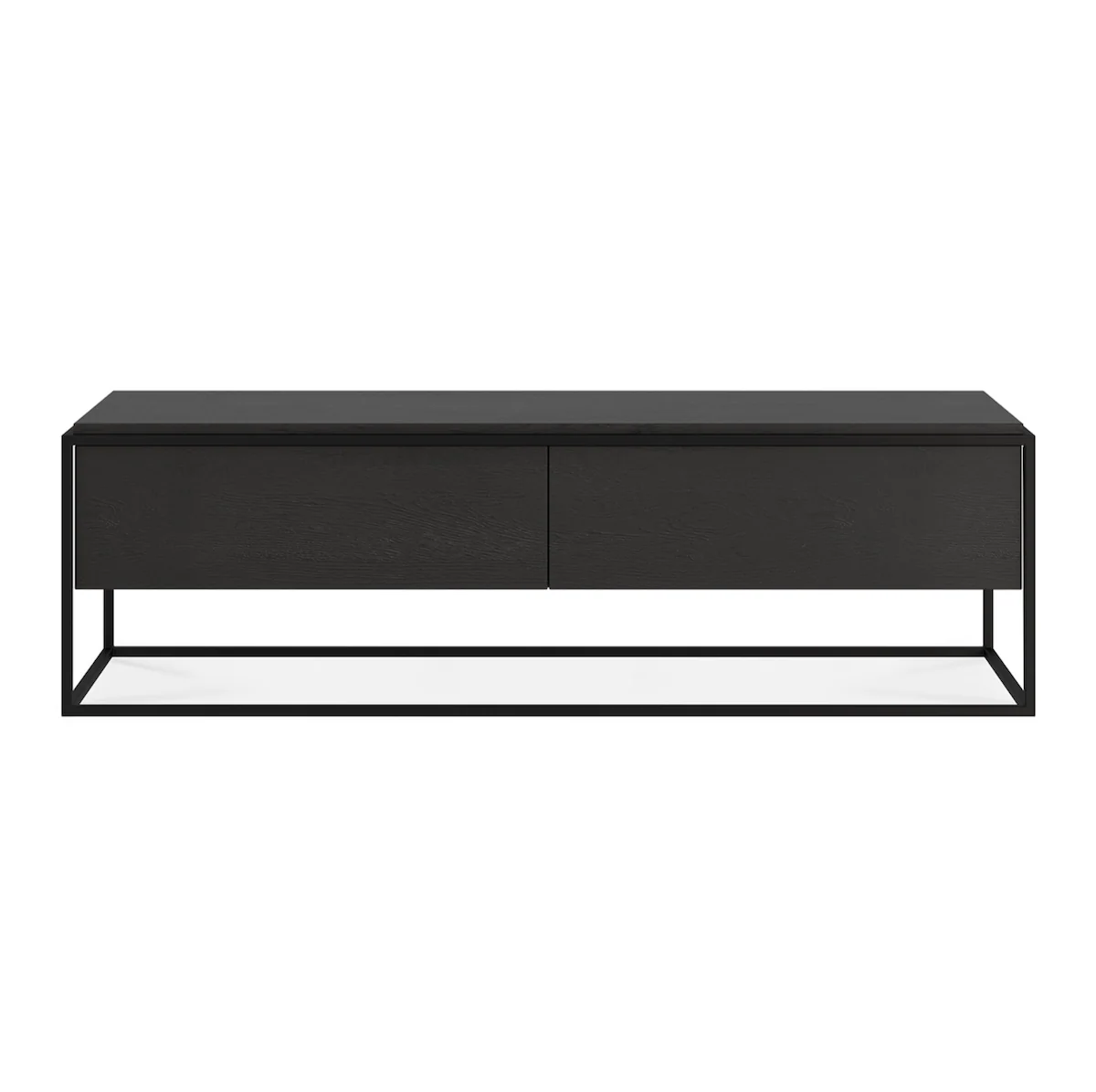 Modern Black oak Oak Entertainment Cabinet for Living Room