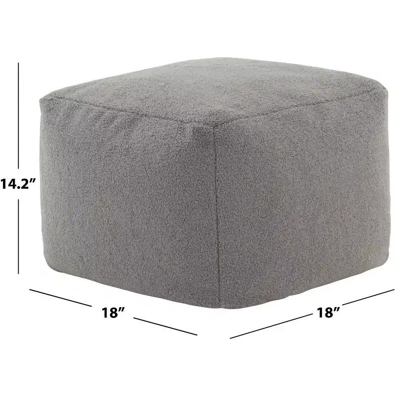 Samuels Boucle Pouf - SFV5041 - Safavieh Couture