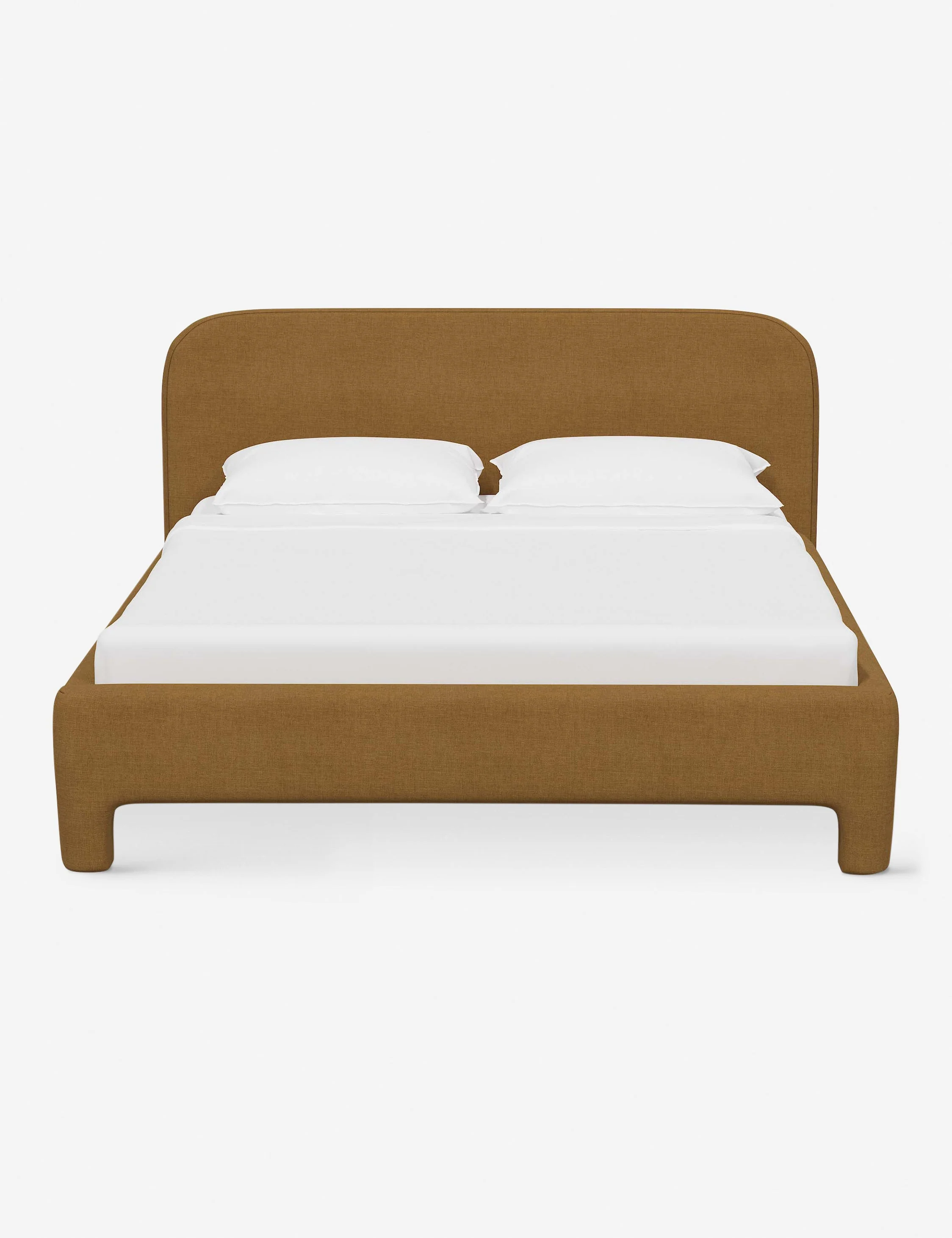 Bed Undersd yet thoroughly chic, the bed is set for soft impact in a modern bedroom edit. The gently rounded lines and open base offer