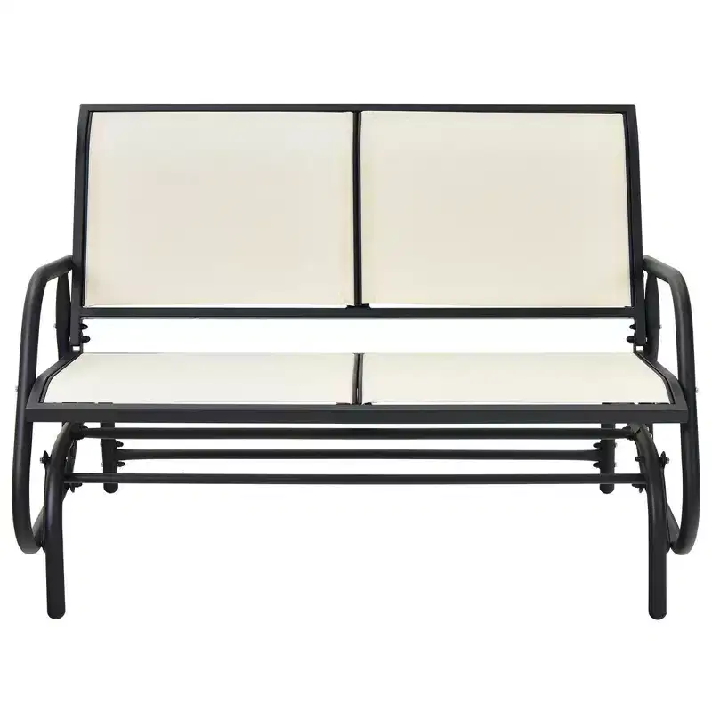 Costway Patio Swing Glider Bench Loveseat Rocking Chair Backyard Poolside