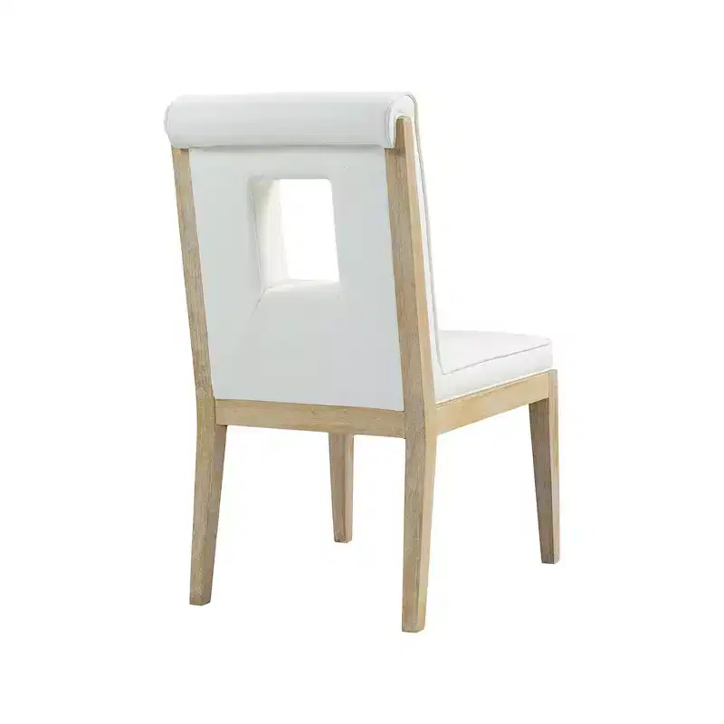 Meridian Furniture,Gwendolyn Vegan Leather Dining Side Chair, Set of 2