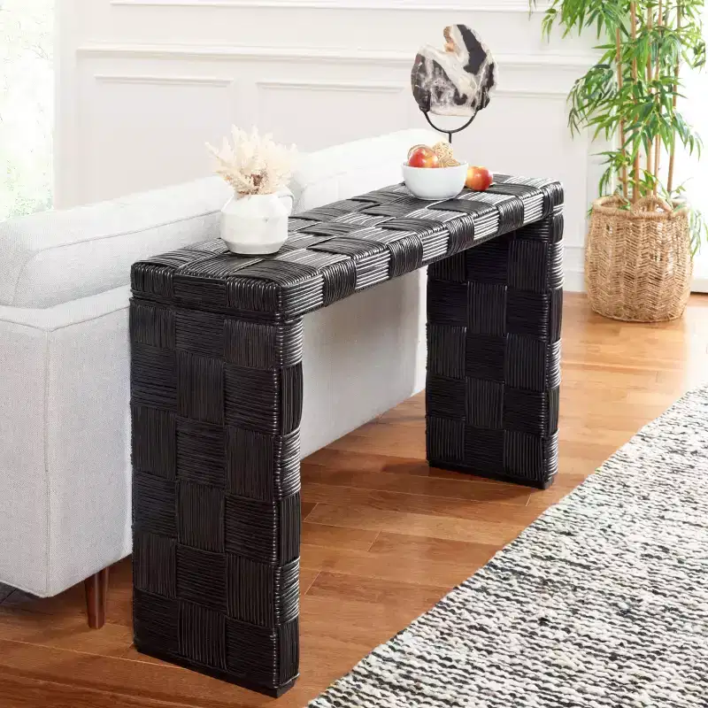 Modern Console Table with Open Shelf – Sleek Entryway Design