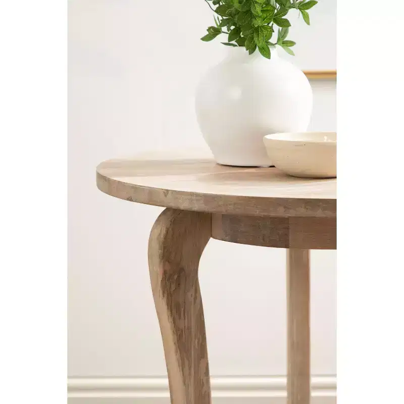 Kate and Laurel Mariona Round Entryway Table, 26x26x30, Natural