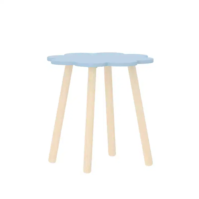 Buzz & Bloom Kids 3-Piece Wood Cloud-Shaped Table and Chairs Set