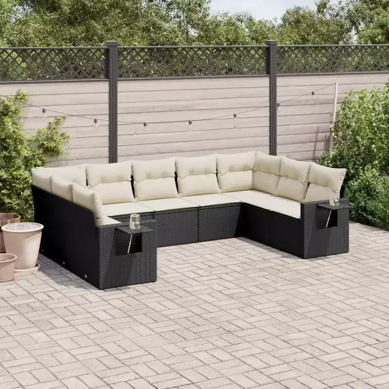 vidaXL Garden Sofa Set with Cushions in Multiple Colors