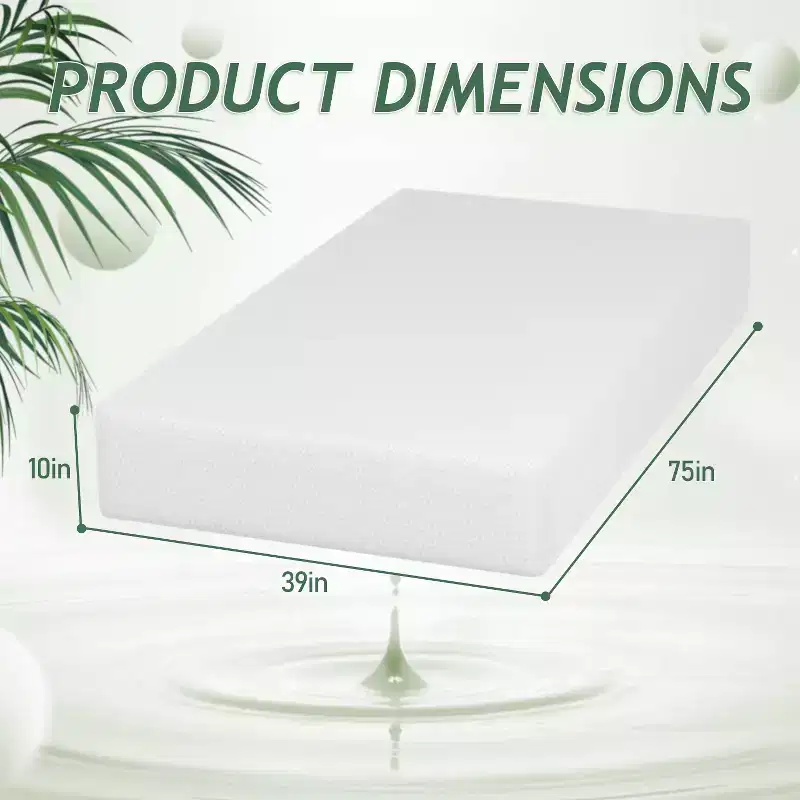 10-Inch Green Tea Cooling Gel Memory Foam Mattress, CertiPUR-US Certified, Bed-in-a-Box, Fiberglass Free
