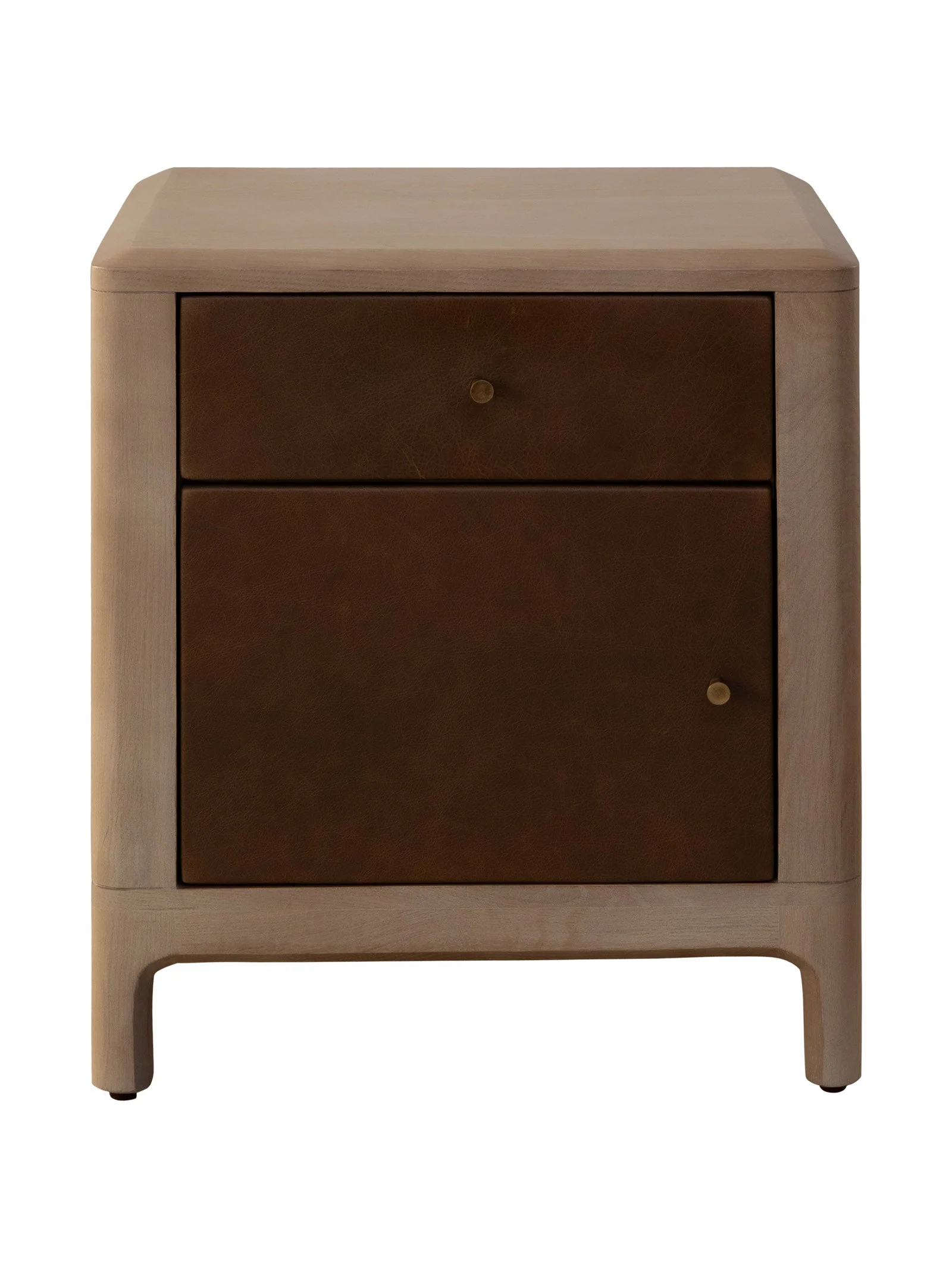 Modern Solid Oak Nightstand for Bedroom