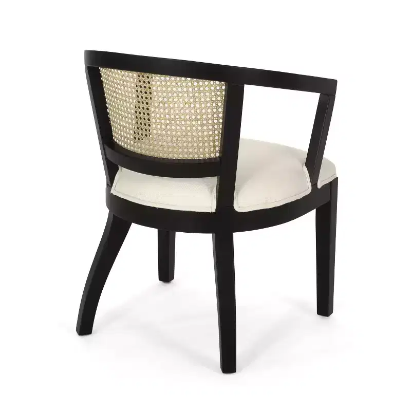 Christopher Knight Home Delwood Traditional Upholstered Rubberwood and Cane Dining Chairs (Set of 2)