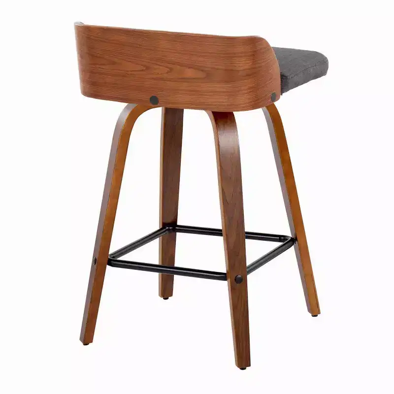 LumiSource Set of 2 26 Maya Swivel Counter Height Barstools