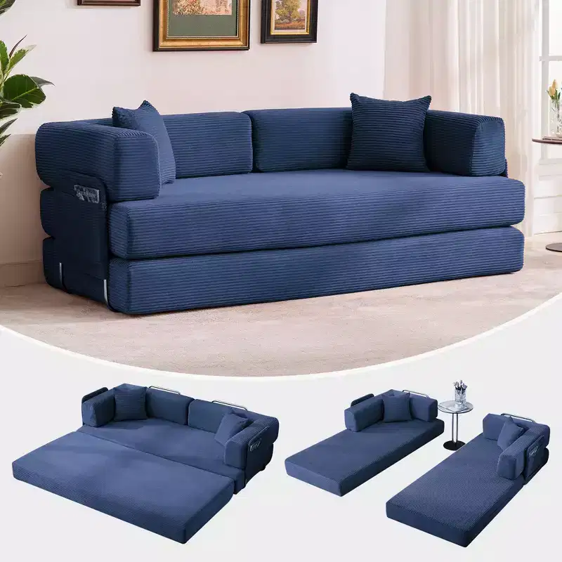 5-in-1 Convertible Sofa Bed – 78.8