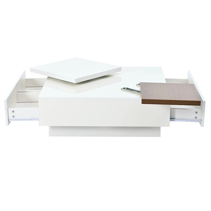 Modern Square Wood Coffee Table