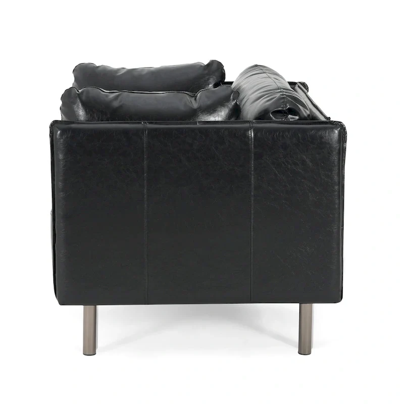 Daphne Faux Leather Lounge Chair by Christopher Knight Home