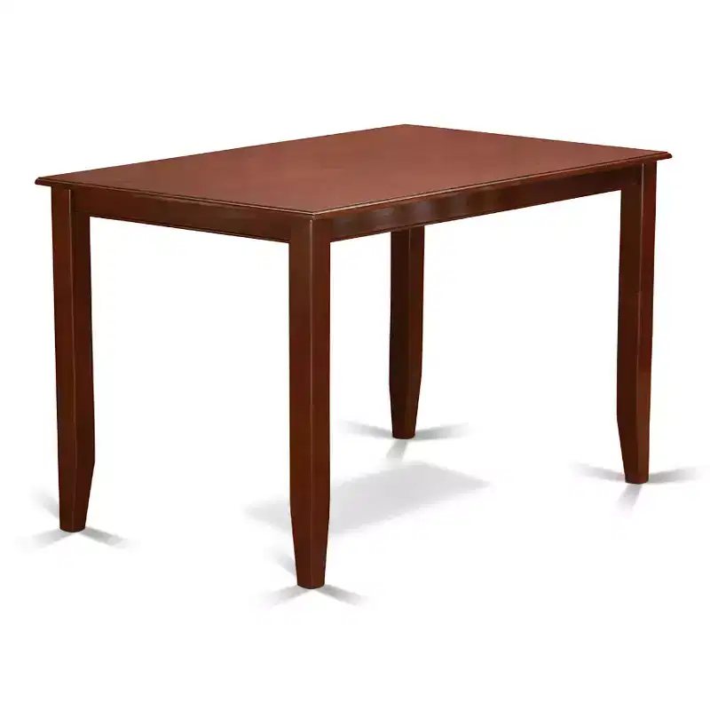 Counter Height Dining Set - 3 Piece Pub Table & Chairs - Mahogany Finish - Modern Kitchen Set