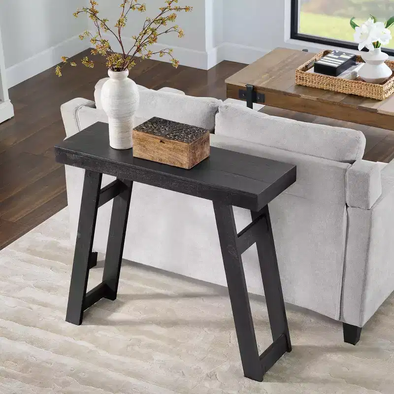 36-Inch Solid Wood Console Table for Entryway and Living Room