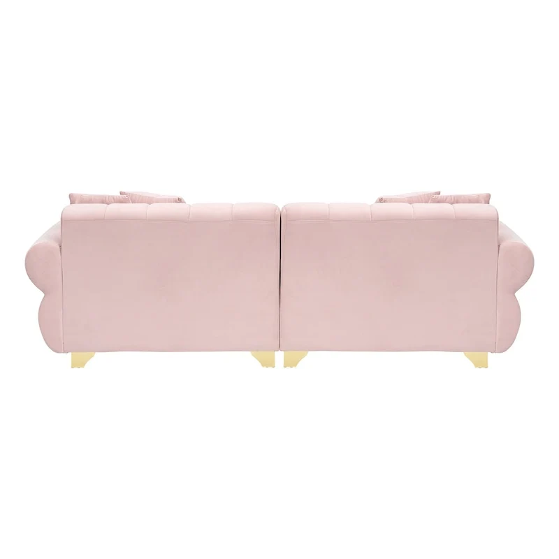 Pink 89 Velvet 3-seater Sofa with Spring-Wrapped Cushions