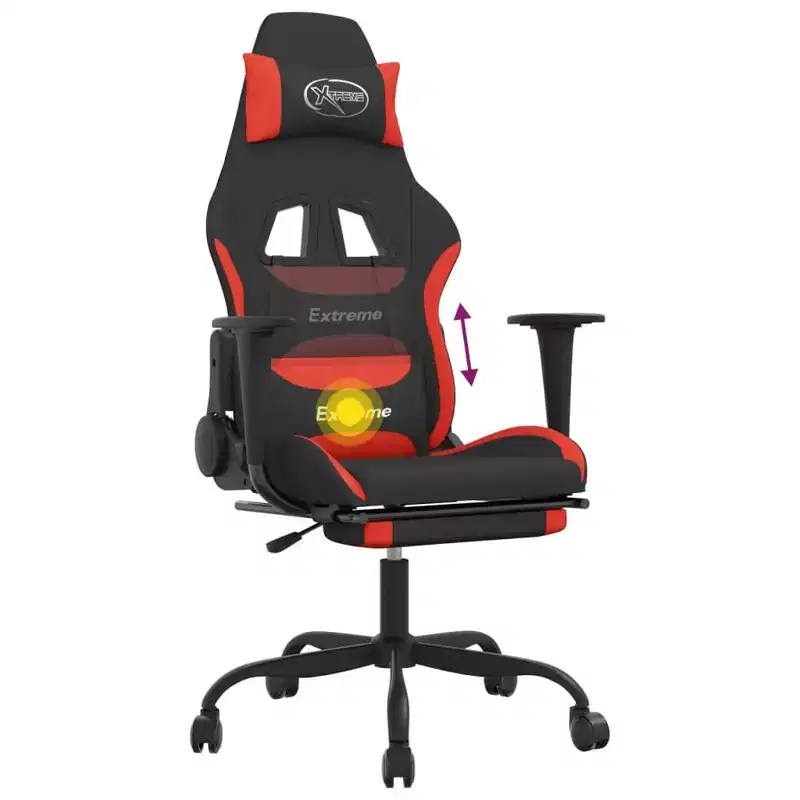 vidaXL Gaming Chair Black and Cream