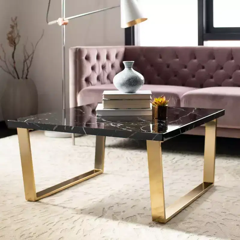 Square Coffee Table with Loop Legs