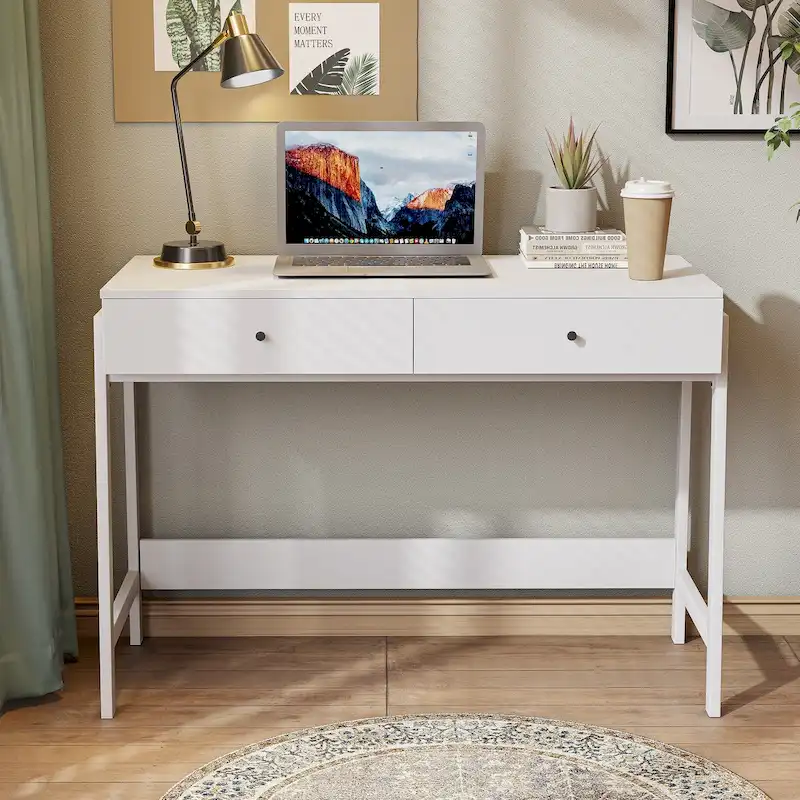VredHom 2-drawer Computer Office Study Writing Desk