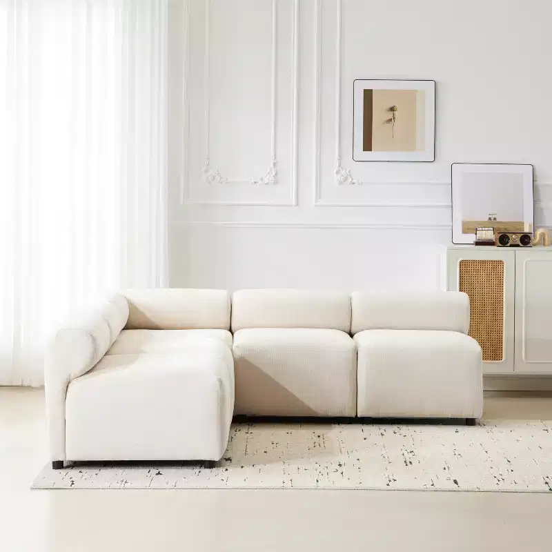 Christopher Knight Home Fermin Modern 5 Piece Modular Sectional Sofa with Rround Back