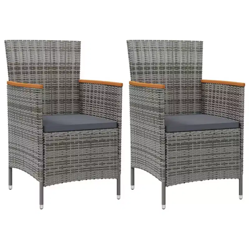 vidaXL Garden Chair Set of 2