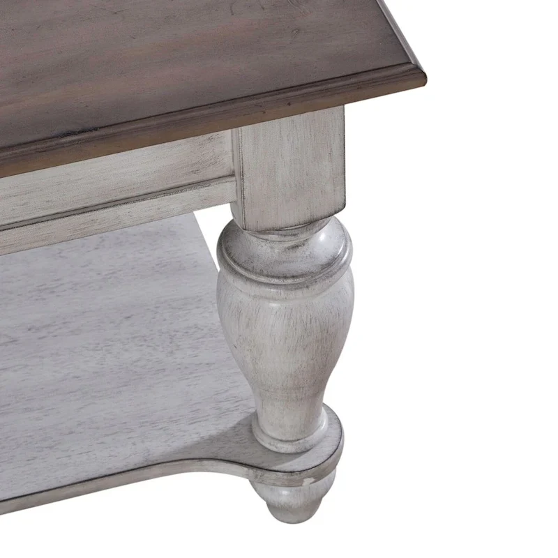 Ocean Isle Antique White Optional 3-Piece Cocktail Table Set