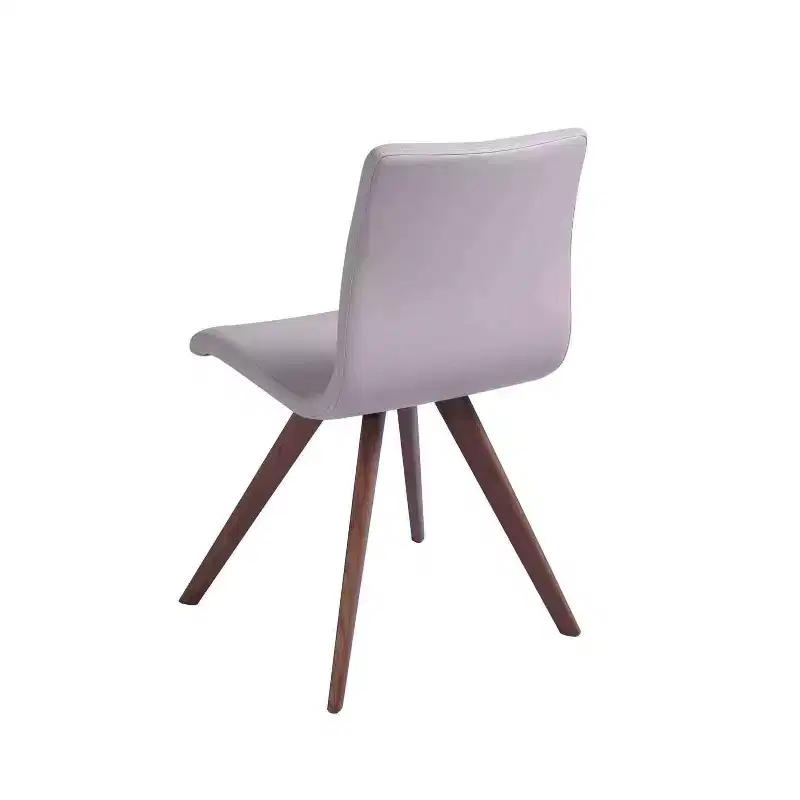 HomeStock 41 in. Brown Faux Leather Dining Chair Set of 1 for a designed Stylish elegant dining experience