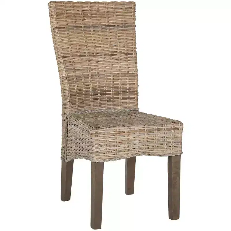 Ozias 19 H Wicker Dining Chair (Set of 2) - SEA8014 - Safavieh