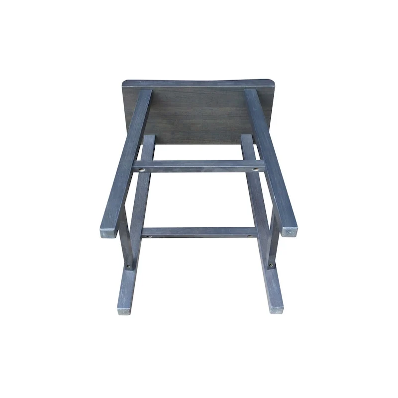 Solid Wood Saddle Seat Counter Height Stool - 24 Inch Seat Height