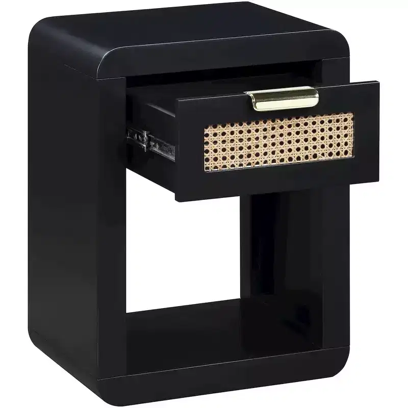 Meridian Furniture,Langham Black Nightstand