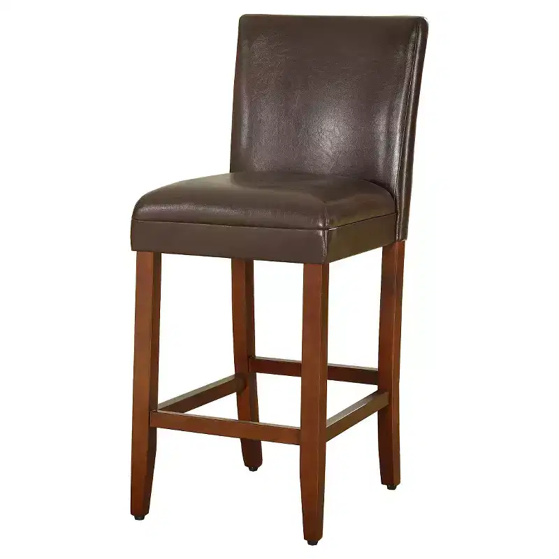 29 Faux Leather Barstool - HomePop