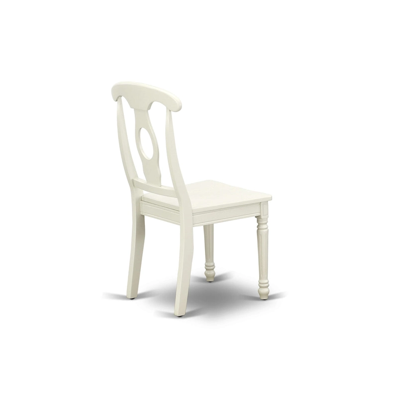East West Furniture Dining Set- an Oval Dining Table and Kitchen Chairs, Linen White(Pieces Options)