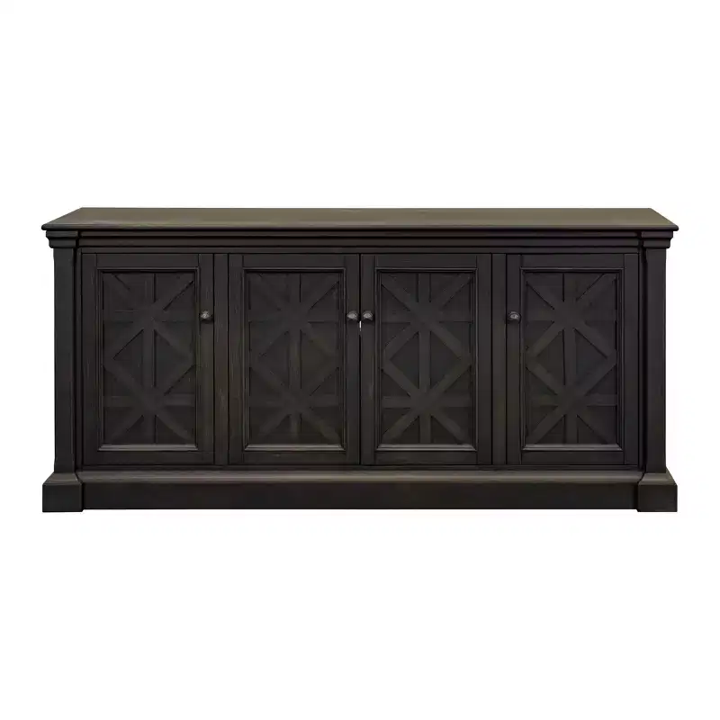 Kingston Traditional 70" TV Console: English Manor Style, No Assembly - Martin Furniture