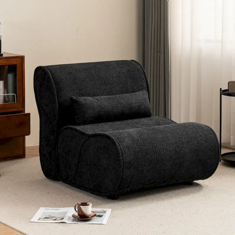GDFStudio - Amelia Timeless Fabric Recliner with Ergonomic Design and Matching Pillows