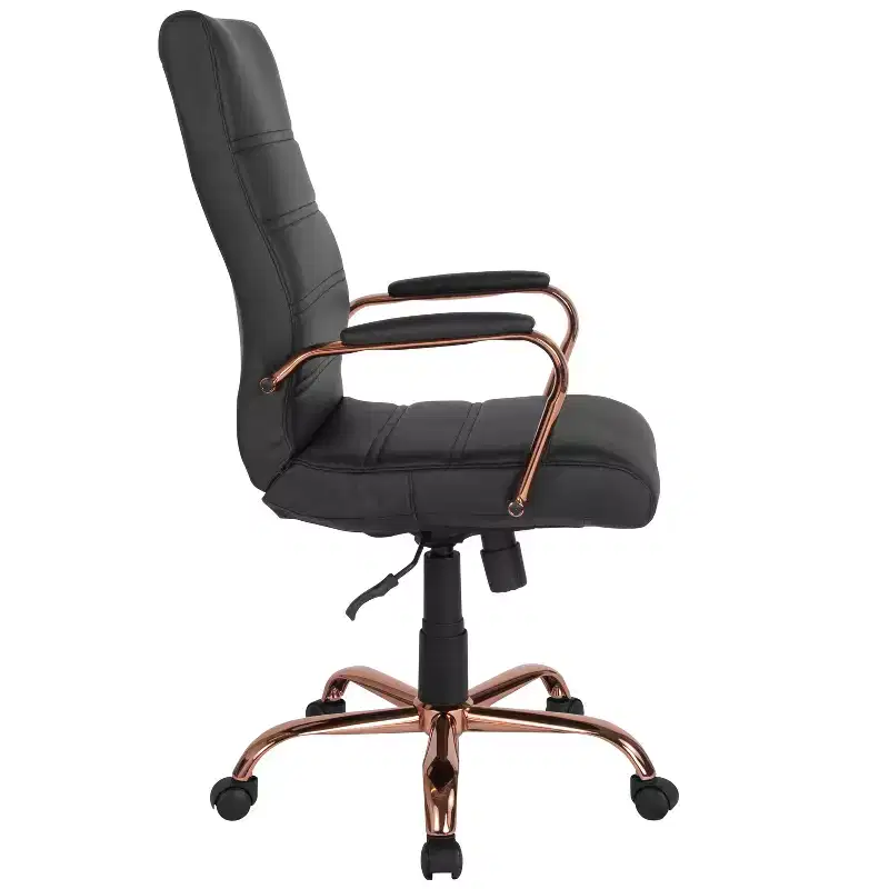 Flash Furniture High Back Executive Swivel Office Chair with Metal Frame and Arms