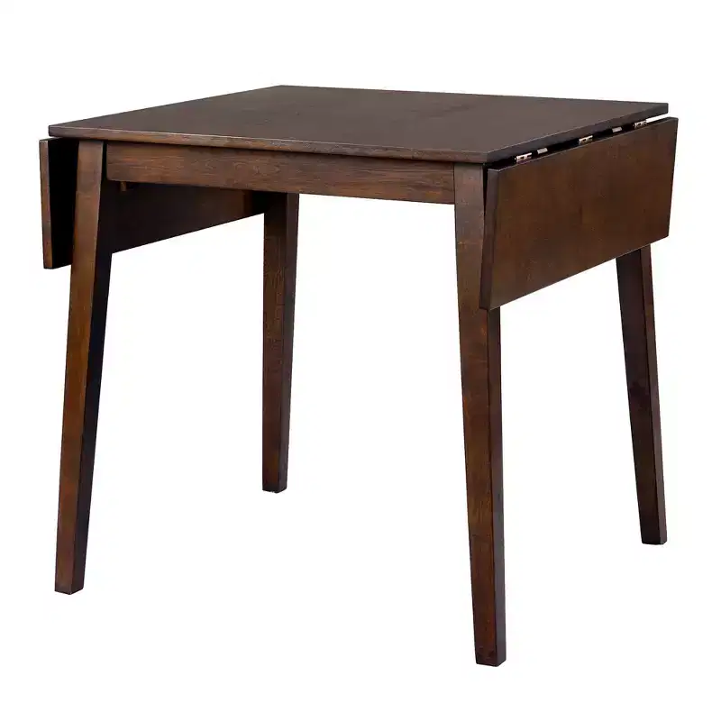 GDF Studio Avery 3 Piece Dining Set with Drop Leaf Dining Table and 2 Dining Upholstered Chairs