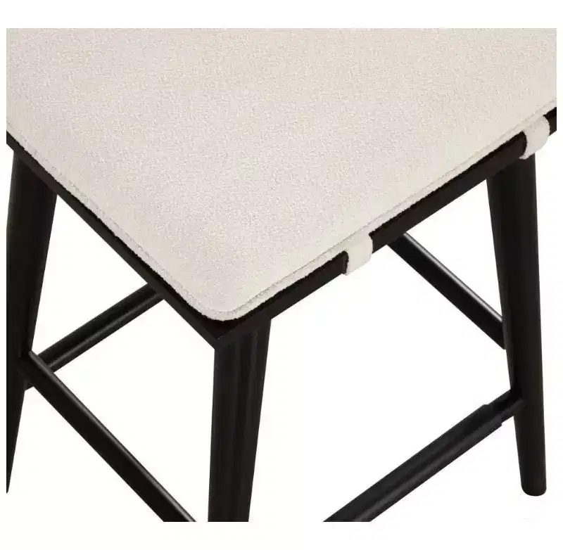 Nathan James Set of 4 Barker Boucle Counter Height Barstools