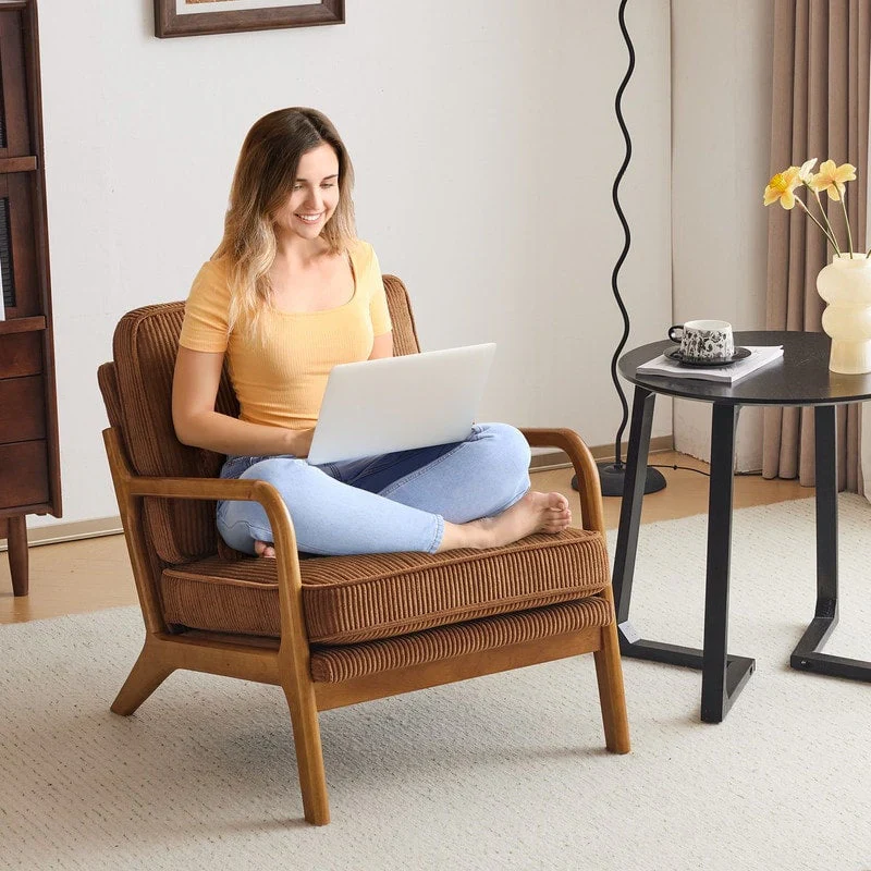 Mid Century Modern Upholstered Accent Chair