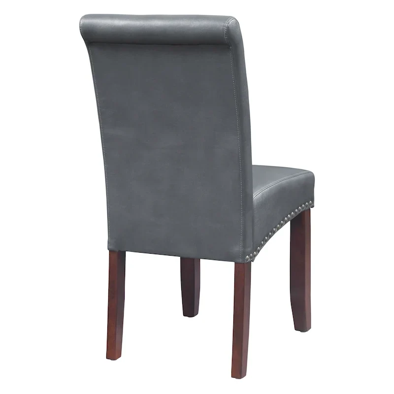 Copper Grove Five Bridge Eco Parsons Faux Leather Nailhead Chair