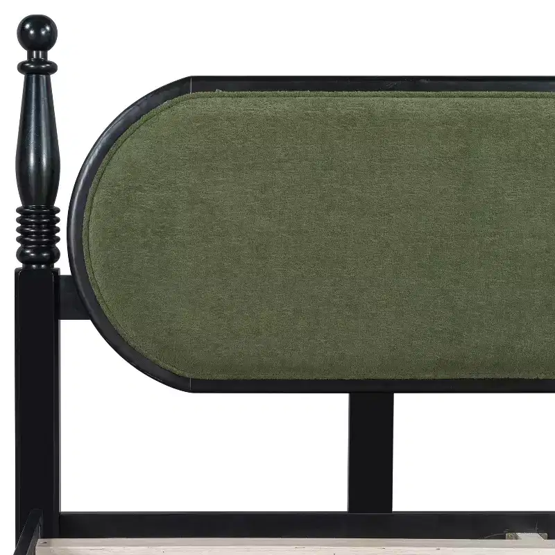 Christopher Knight Home Sophie Modern Rubberwood Upholstered Bed Frame