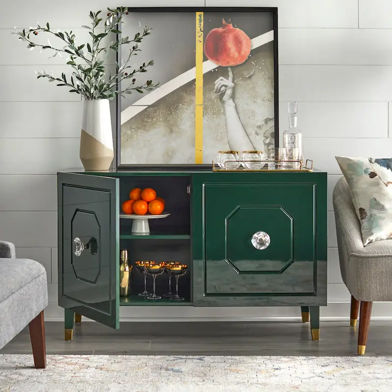 angelo:HOME Jaslene Glossy Glam Buffet/Media Cabinet