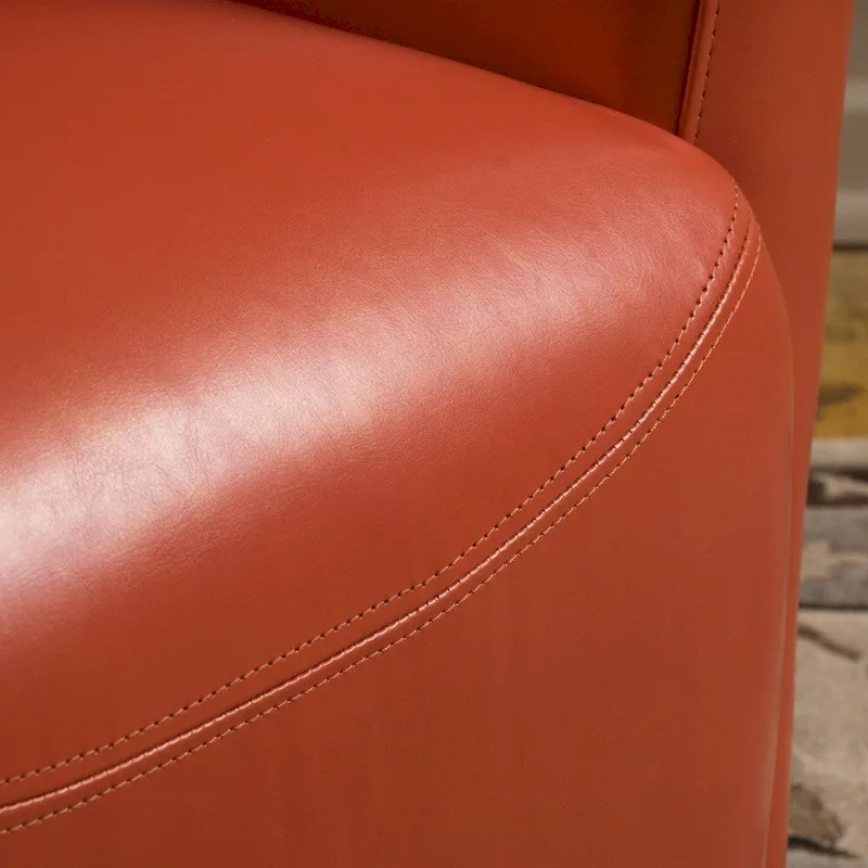 Angelo Bonded Leather Wingback Swivel Club Chair by Christopher Knight Home