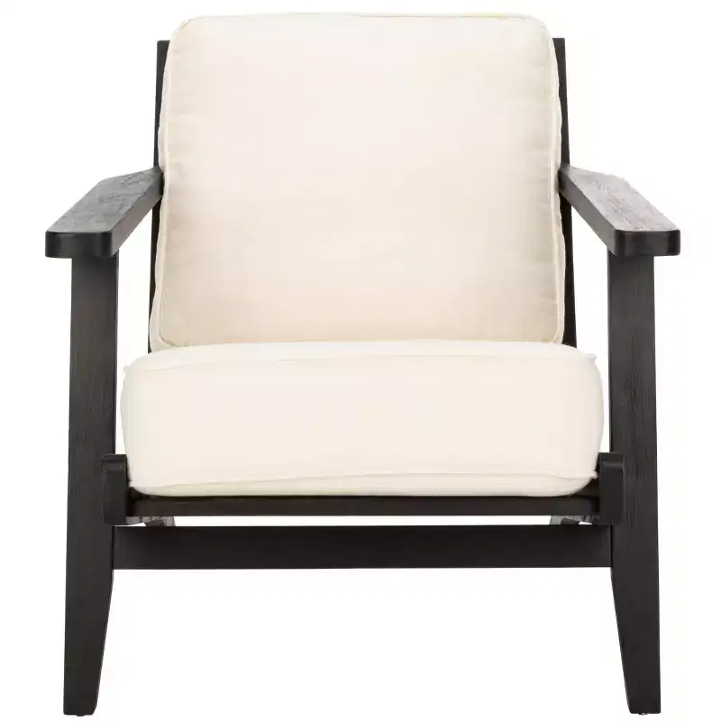 Nico Mid Century Accent Chair - ACH4501 - Bone/Black - Safavieh