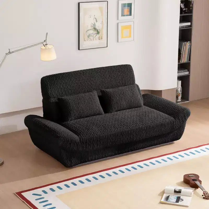 EHMKNP 2-Seater Sailboat Elliptical Sofa  High-Density Compressed Foam Luxury Living Room Couch