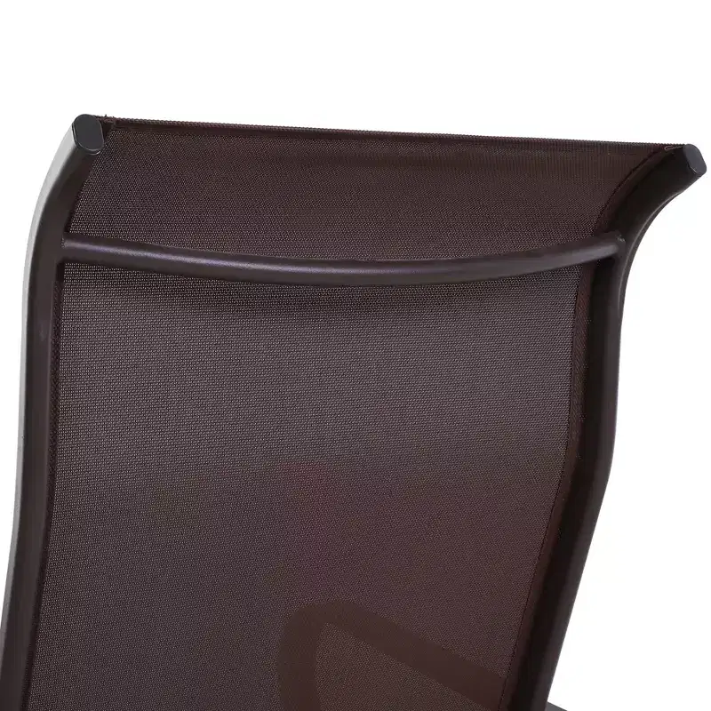 Gliding Lounger Chair, Single Rocker with Lightweight Metal & Mesh Construction