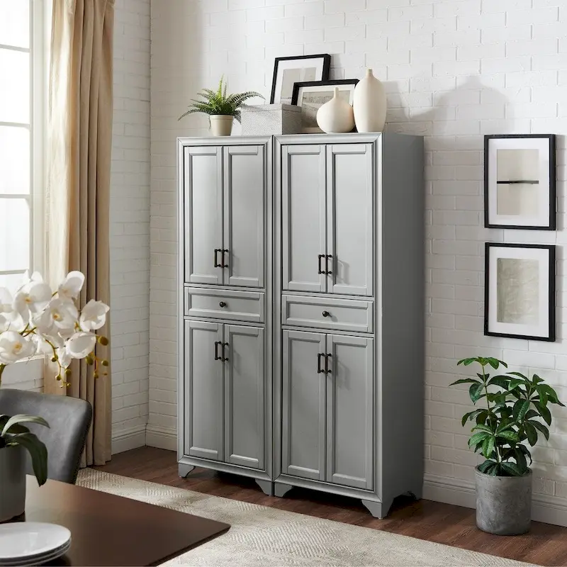 Crosley Tara 2Pc Pantry Set - 47.5W x 15D x 67.75H