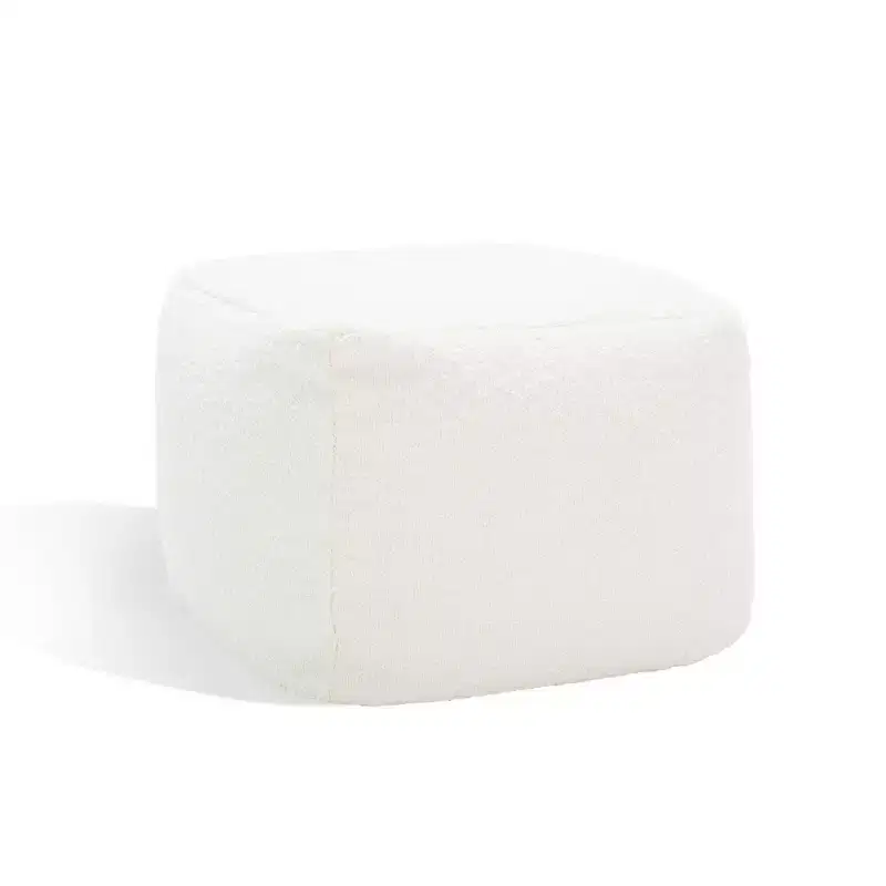 Samuels Boucle Pouf - SFV5041 - Safavieh Couture