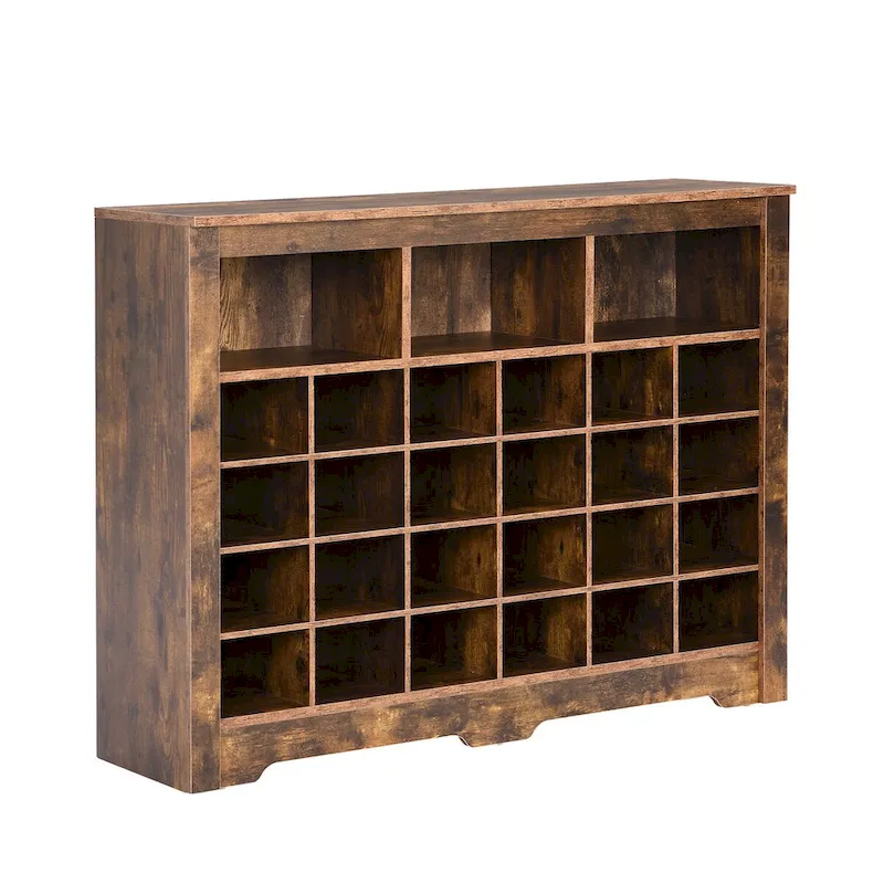 24-Cubby Shoe Storage Console