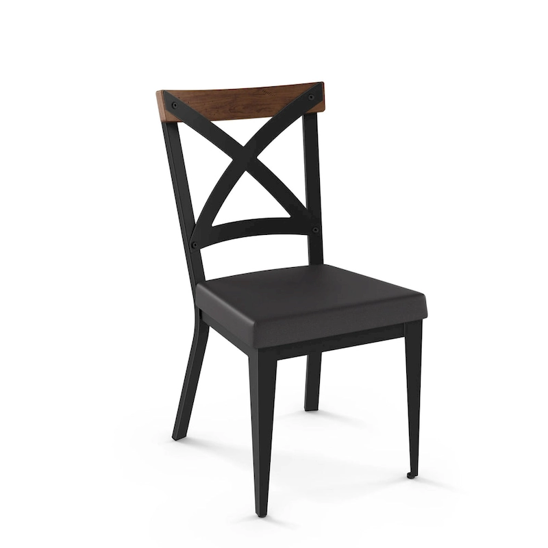 Amisco Leonie Wood Table and Snyder Chairs 7-Pieces Dining Set