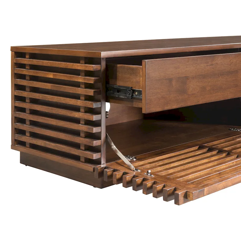 Linea Wide Entertainment Stand Walnut